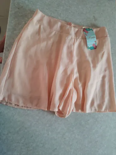 Short cor salmão