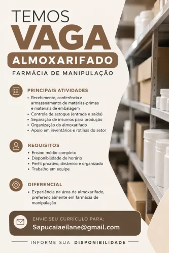 Vaga para Almoxarife