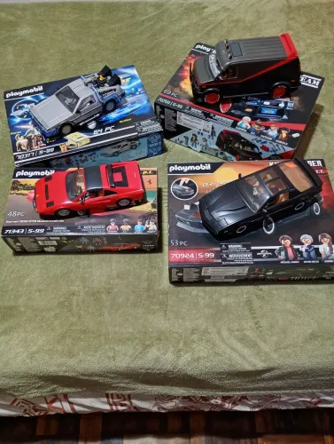 Playmobil delorean. Playmobil super máquina. Playmobil