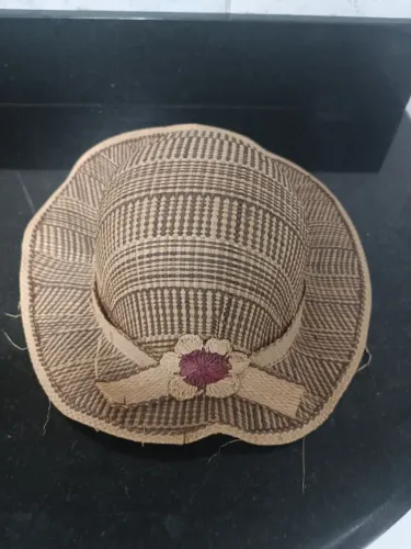 Chapéu de Palha Feminino Estilo Cloche