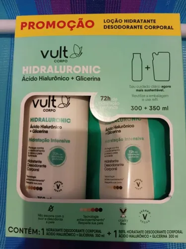 Kit creme hidratante Vult