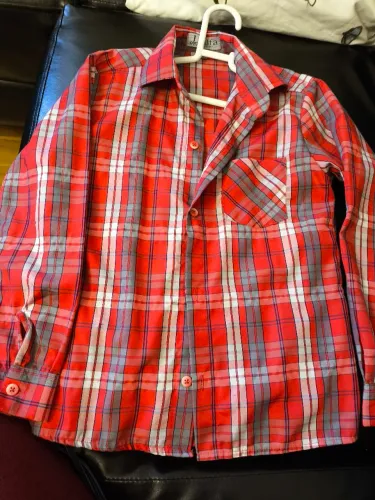 Camisa xadrez vermelha