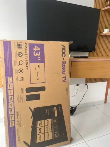 Vendo tv AOC 43 polegadas 4 meses de uso apenas