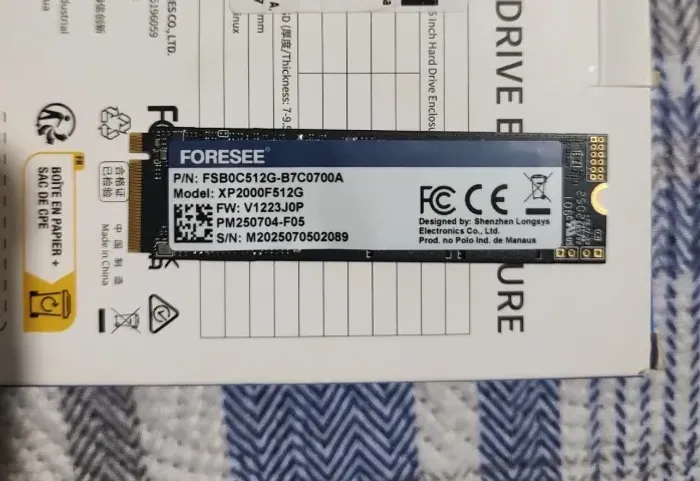 SSD NVMe 512GB 2280