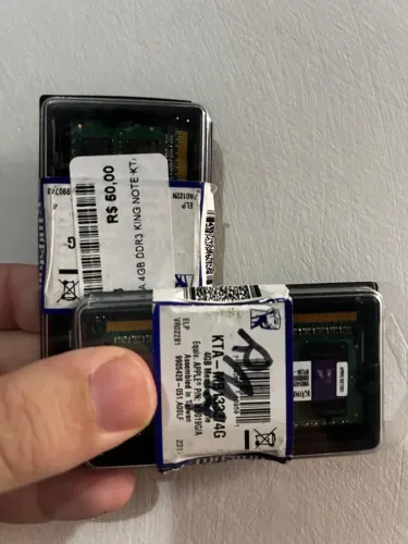 2 Memórias NOVAS - DDR3 4gb - notebook kingston