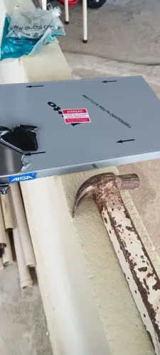 Prateleira de aço inox e marelelo grande