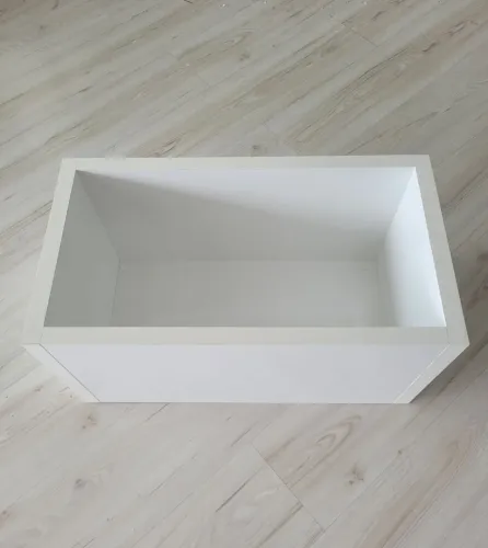 Nicho Retangular Decorativo em MDF Branco