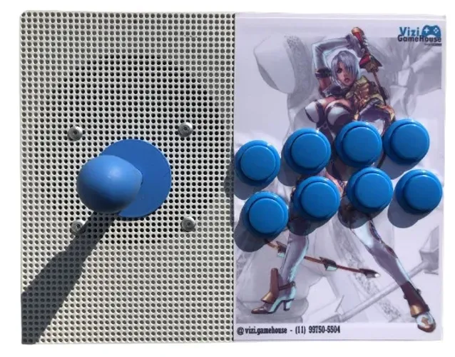 Controle Arcade Artesanal em Xbox One S Original | Fight Stick Custom