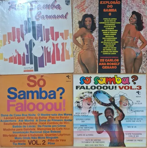 4 LPS Sambas e Coletâneas Classicas