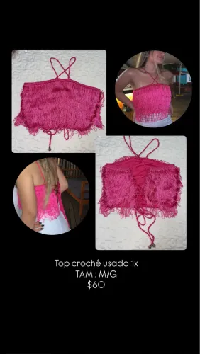 Top crochê