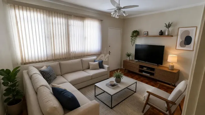 Apartamento para locação no Bairro Cambui 2 Quartos e 1 vaga em Campinas