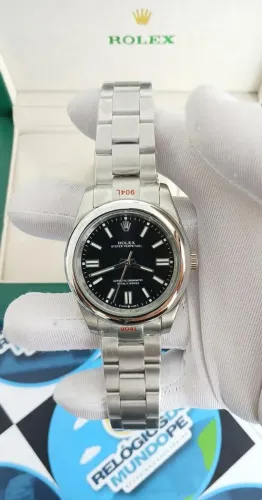 RELOGIO RLX OYSTER FUNDO PRETO