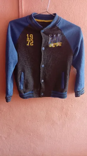 Jaqueta Infantil Moletom Varsity / Blusa de Frio Tamanho 8