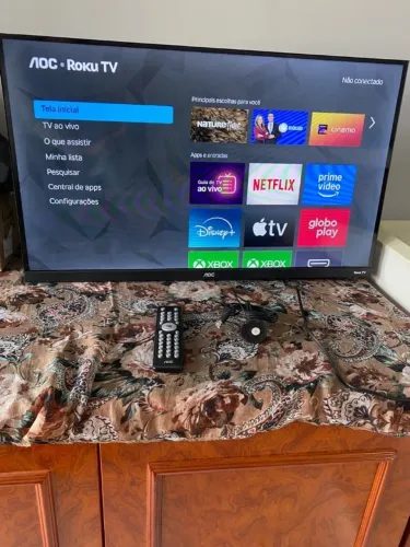 Tv Smart Aoc 32 em perfeito estado R$ 550,00 retirar no local em Mongaguá