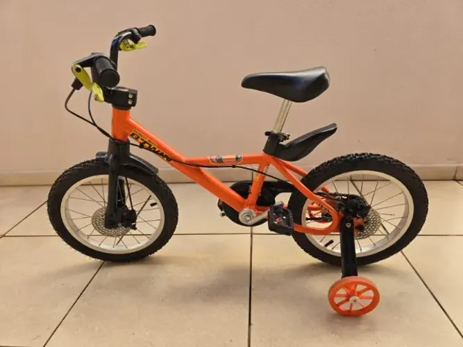 Bicicleta Infantil Btwin 500 Laranja Aro 16
