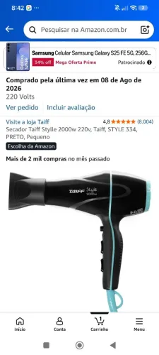 Secador de cabelo
