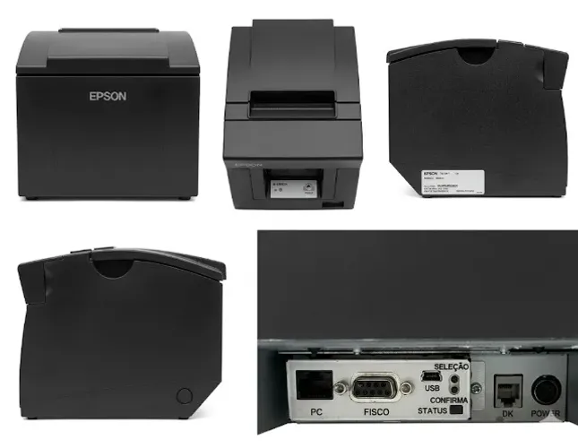 Lote com 3 Impressoras Fiscal Térmica Epson TM-T81F (Modelo M226A)