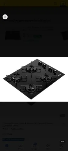 Fogão cooktop