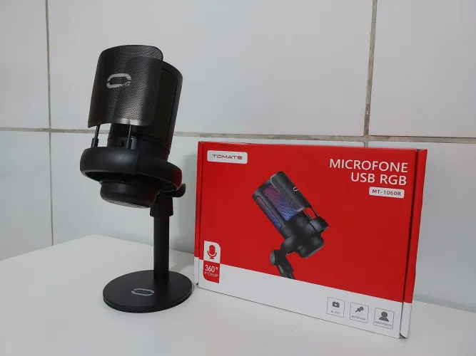Microfone condesador usb rgb