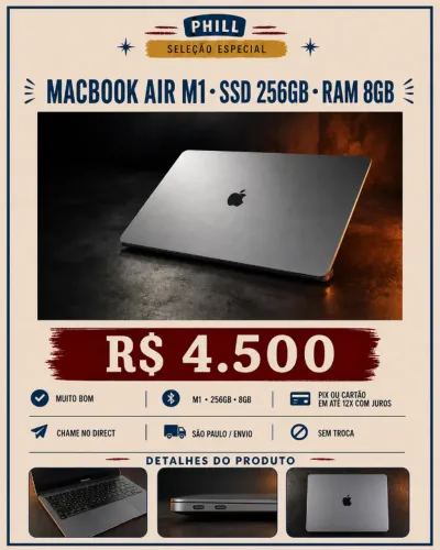 MACBOOK AIR M1 256GB / 8GB