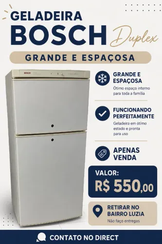 Geladeira Duplex Grande Bosch