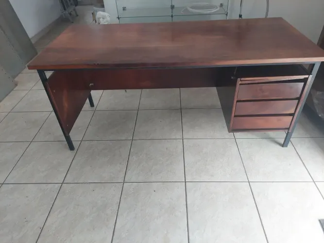 Mesa escrivaninha madeira imbuia 0.75x1,70