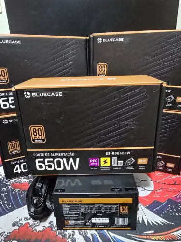 Fonte Gamer 650w 80+ Bronze Cabos Flat C/ Cabo