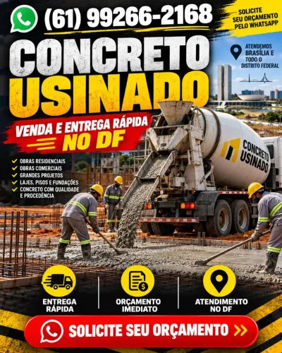 Concreto Usinado Brasília DF | Lajes, Pisos e Fundações