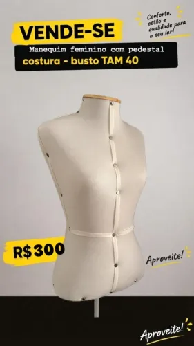 MANEQUIM FEMININO COSTURA - BUSTO 40