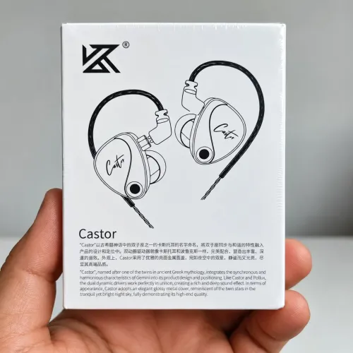FONE DE OUVIDO KZ CASTOR - LACRADO - PROFISSIONAL 