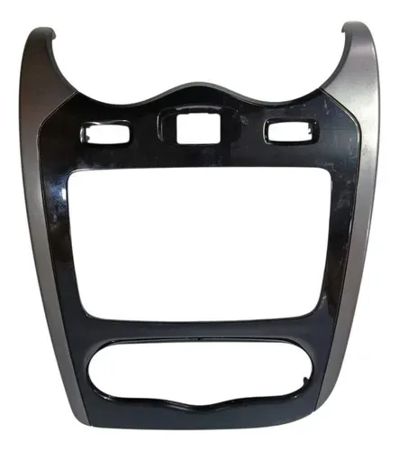 Moldura Painel Central Multimídia Sandero 2011 2012 Preto