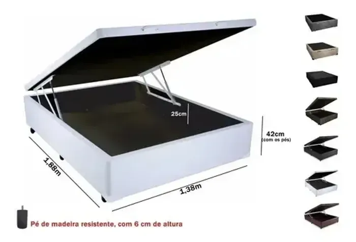 Cama baú de casal (Corini)