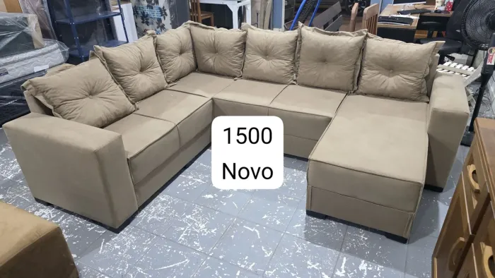 Sofás de canto com chaise novos