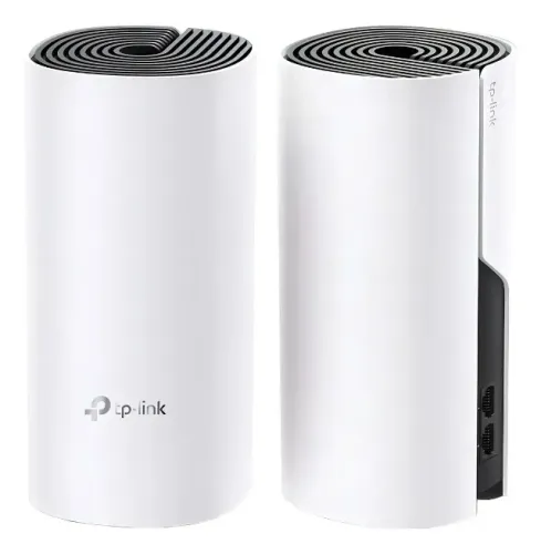 Kit com 2 Roteadores/Repetidor AC1200 Deco M4; CPU Qualcomm; Tipo de Antena: 2 antenas int