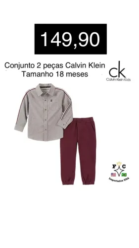Conjunto Infantil Calvin Klein