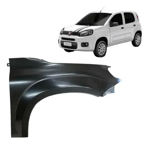 Paralama Direito Uno Vivace 11/16 Fiorino 14/21 Preto