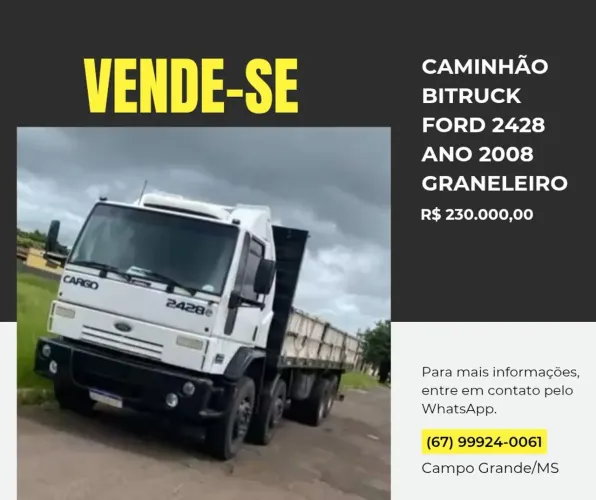 Caminhão Bitruck Ford 2428