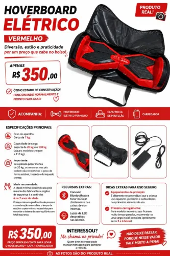 Vende-se Skate elétrico
