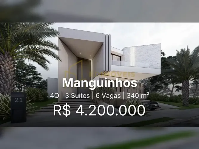 Manguinhos Espera por Você: Casa Triplex com Rooftop e Spa
