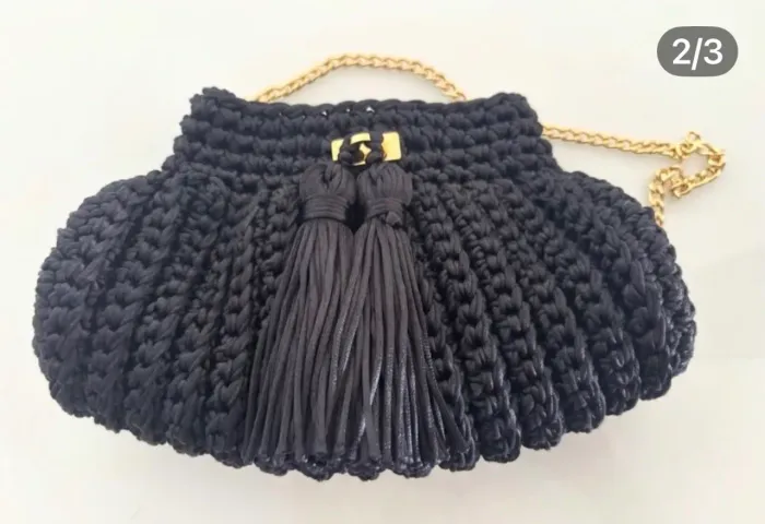 Bolsa em crochê da Catarina Mina