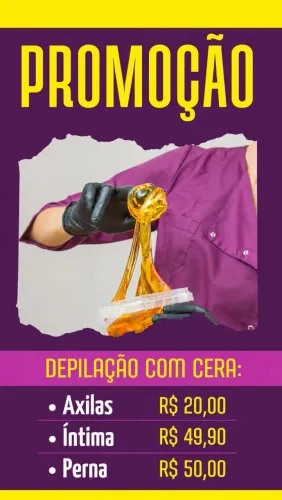 Depilação na cera 