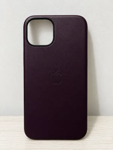 Capa IPhone 13 (Capa Original Apple; MagSafe; Couro)