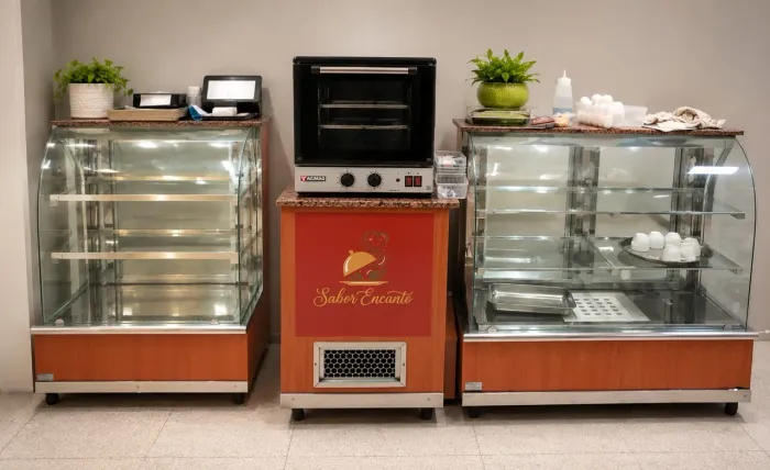 Balcão estufa/quente e frio