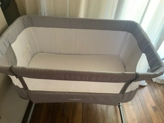 Berço Portátil Co-bed Link Cinza Mescla - Voyage