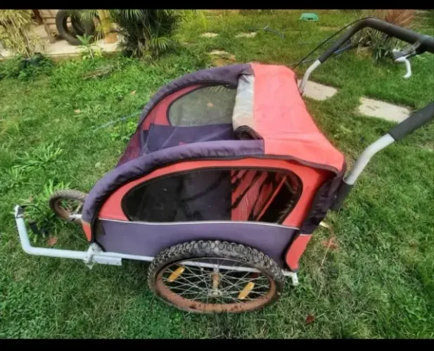 Trailer / Carrinho De Passeio Para Bike E Passeio 2 Em 1