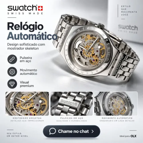 Relogio - Swatch Irony - Automático - Pulseira em Aço