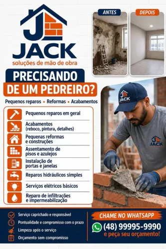 Mão de obra completo profissional 
