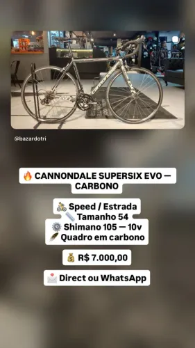 Bicicleta CANNONDALE SUPERSIX EVO ? CARBONO