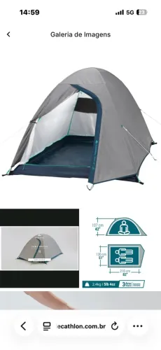 Barraca de camping quechua