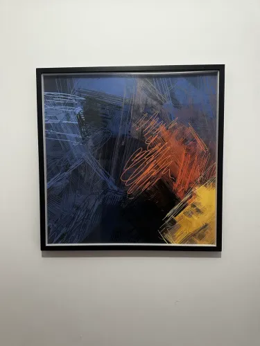 Quadro com moldura em vidro